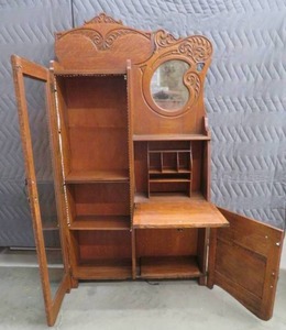 lot 0C image: ANTIQUE SECRETARY DESK