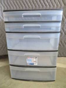 lot 108 image: STERLITE 5 DRAWER TOWER