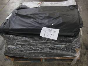 lot 637 image: Pallet of 15 Large PE Vinyl Billboard Tarps - B Grade with Channels