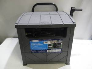lot 682 image: Suncast Mobile Hose Hideaway 150 FT Smart Tube - Broken Input Connection