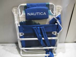 lot 683 image: NAUTICA BEACH CHAIR Adjust to 5 POSITIONS - BackPack Carrier