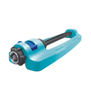 lot 685 image: Aqua Joe SJI-OMS18 Indestructible Metal Base Oscillating Sprinkler with Adjustable Spray  4000 sq ft Max Coverage