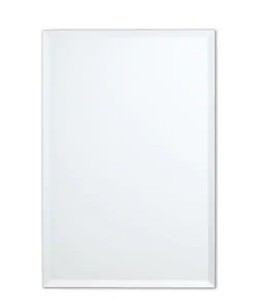 lot 692 image: Better Bevel 30 in. W x 36 in. H Frameless Rectangular Beveled Edge Bathroom Vanity Mirror