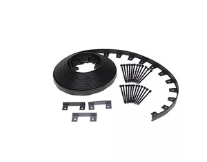 lot 696 image: EasyFlex Commercial Grade No-Dig Landscape Edging Project Kit, Black, 40 ft.