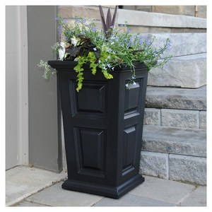 lot 699 image: MAYNE Wyndham 24 Tall Planter - Black  5929-B