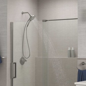 lot 702 image: Kohler Prosecco Multifunction Handheld Shower - Model R28719-G-BN