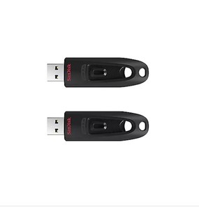 lot 716 image: SanDisk 64GB Ultra USB 3.0 Flash Drive 2-Pack