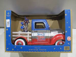 lot 726 image: NEW Members Mark Vintage Truck Stars & Stripes ForeverPatriotic4th of July