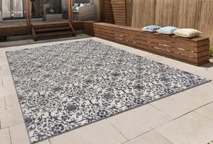 lot 615 image: Carmel IndoorOutdoor Area Rug by Art Carpet, Gray Rug Size  7 ft. 6 in. x 10 ft.