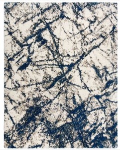 lot 655 image: Thomasville Hudson Shag Area Rug - 5 ft. 3 in. x 7 ft. 5 in. - BlueWhiteGrayBeigeCream