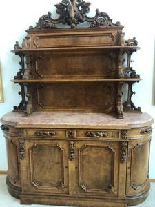 lot 3 image: Ornate Carved Alexander Roux Sideboard - 1876