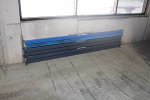 lot 454 image: Lot of (6) 99 Metal Pallet Racking Cross Beams