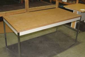 lot 480 image: Wood-TopMetal Conference Table