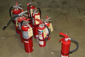 lot 490 image: Lot of (8) Fire Extinguishers