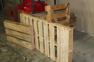 lot 506 image: Lot of (8) Wooden Pallets