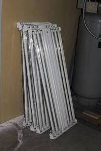 lot 511 image: Lot of (4) 48 6-Lamp Fluorescent Light Fixtures
