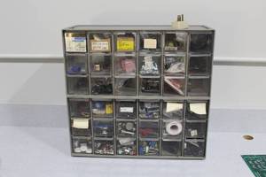 lot 534 image: Parts Organizer Cabinet 36-bin w Hardware