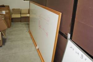 lot 600 image: Wall-Mount Dry Erase Board