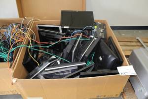 lot 617 image: Lot of  Computer Monitors and Office Phones