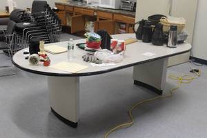 lot 632 image: Wooden Kitchen Table