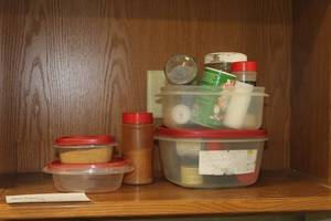 lot 642 image: Misc. Spices, Tupperware