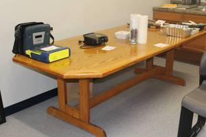 lot 651 image: Wood Dining Room Table