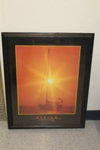 lot 654 image: Vision Framed Poster
