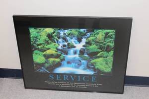 lot 656 image: Service Framed Poster