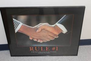 lot 658 image: Rule #1 Framed Poster