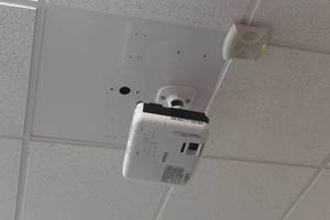 lot 685 image: Epson H843A 3LCD Ceiling-Mount Projector with Mount and Remote Control