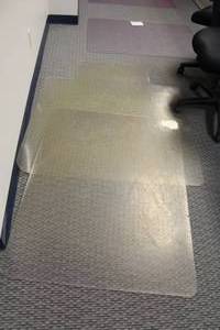 lot 720 image: Lot of (2) Desk Area Floor Protector