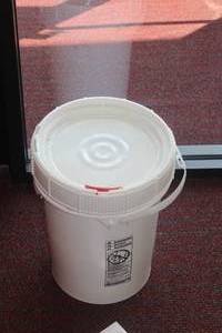lot 749 image: Shop Bucket with Salt and Giant Spoon