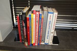 lot 769 image: Lot of (13) Misc. Books with One pair metal book ends