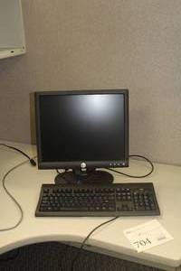lot 704 image: Dell 16 Computer Monitor with Keyboard
