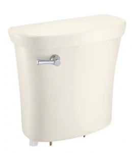 Glacier Bay SuperClean 1.28GPF Single Flush Toilet Tank in Biscuit, N2442T-BISC - UNCLAIMED FREIGHT - TANK ONLY