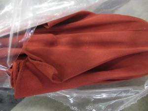 OUTDOOR PATIO TABLE UMBRELLA - Length of closed umbrella is approximately 50 - Manufacturer Unknown.