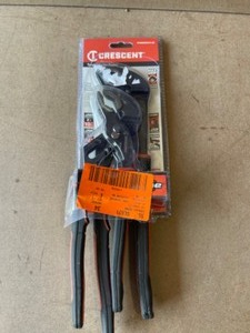 Crescent 10 in. & 12 in. Dual Material Tongue and Groove Plier Set with Grip Zone V-Jaw