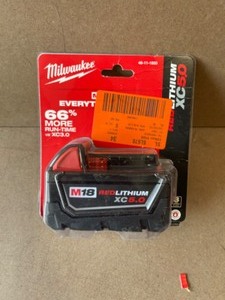 Milwaukee M18 18-Volt 5.0 Ah Lithium-Ion XC Extended Capacity Battery Pack