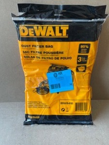 DEWALT 6 Gal. to 10 Gal. Dust Bag Filter WetDry Vac (2 units)