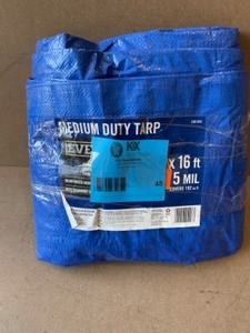 Everbilt 12 ft. x 16 ft. Blue Medium Duty Tarp