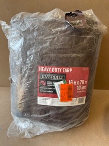 Everbilt 16 ft. x 20 ft. BrownSilver Heavy Duty Tarp