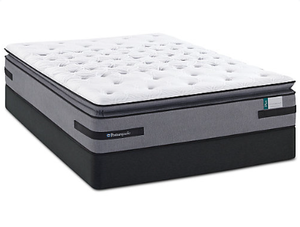 lot 13 image: Brand New Sealy Posturepedic Plus Series King Cushion Firm Euro Pillowtop Mattress