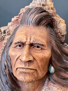 lot 24 image: Native American Figurine Sculpture by Neil J. Rose