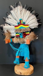 lot 5 image: Impressive Large Navajo Kachina Dancer by Jacida Loley