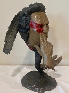 lot 1 image: Amazing Bronze Sculpture Peace No More by Mark Hopkins