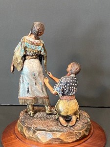 lot 15 image: Mixed Media Bronze Christopher Pardell Sculpture - Spirit and Image