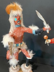 lot 28 image: Two Kachina Dancers