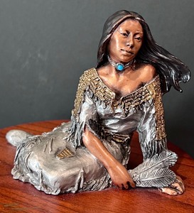 lot 16 image: Mixed Media Bronze Sculpture by Christopher Pardell