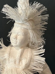 lot 7 image: Little Eagle Dancing Cast Paper Sculpture by Patty Eckman