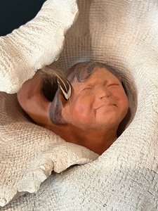 lot 37 image: Ceramic Sculpture First Light by Linda Sioux Henley